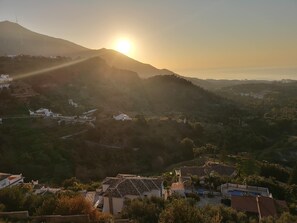 Sunrise view from the house terrace.
