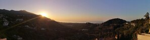 Sunrise view from the house.