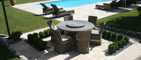 Poolside terrace