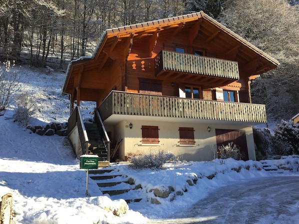 Chalet in winter