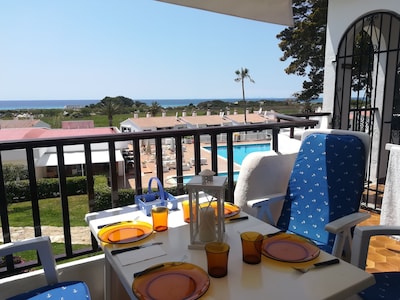 Son Bou Three-room apartment 300 m from the beach with splendid sea view