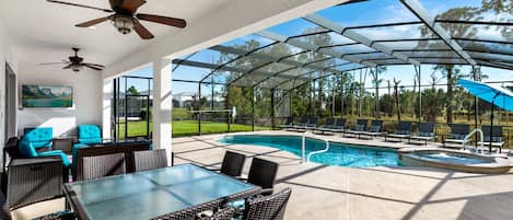 South View pool with Large lanai to enjoy outdoor living