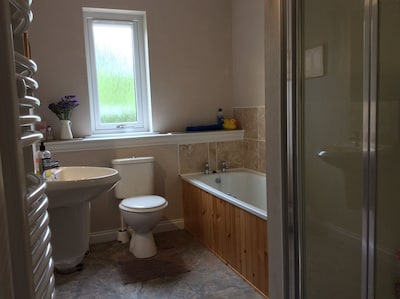 Spacious two bedroom single storey self catering accommodation. Rural setting.