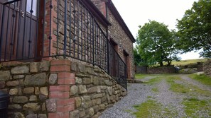 A view looking up the cottage