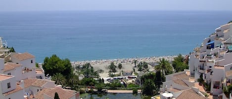 Vista desde lo alto sombreada terraza