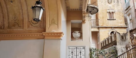 View of the palazzo from the courtyard