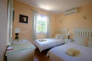 newly furnished twin bedroom
