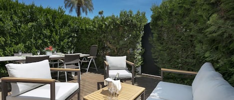 Back terrace Casa del mar Marbella spain