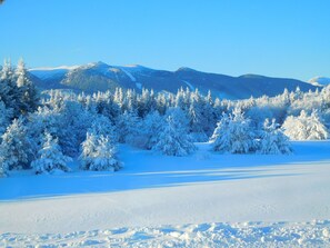 Stunning Winter View of The Ski Slopes From Lounge Balcony