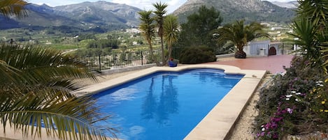 Beautiful panoramic views from the pool and terrace 