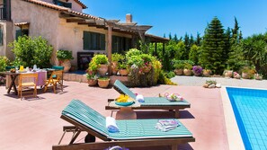 Outdoor dining area