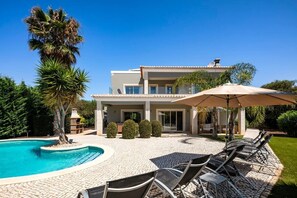 Villa and pool area