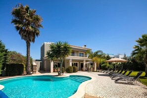 Villa and pool area
