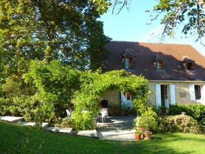 One view of the house from the garden
