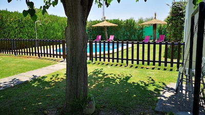 Casa rural ideal familias con piscina, wifi gratis, BBQ, AC a 20km de Sevilla