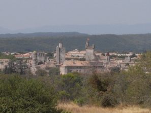 Uzes from a hill