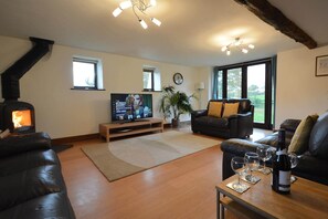 Harvest Moon ground floor: Large sitting room with a wood burning stove