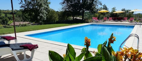 Heated pool 12 x 6m (40ft x 20ft) Exclusive private use for your group only.