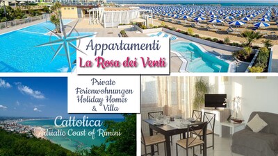 La Rosa dei Venti Appartements *** in Cattolica Beach (Adriaküste von Rimini)