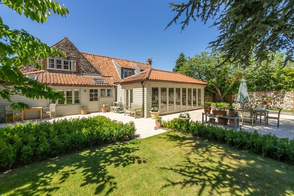 Rear garden at The Little House