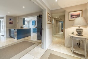 Ground floor: Entrance hallway looking through to kitchen