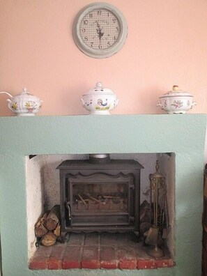Fireplace in Kitchen