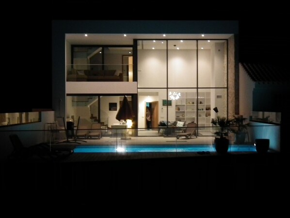 profile at night