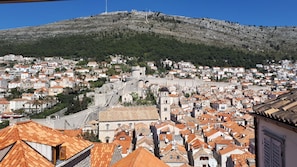 Panorama, old town, cable car.