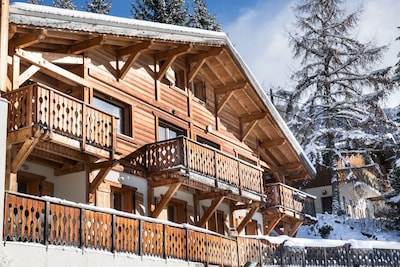 Modernes 4-Bett-Chalet mit Whirlpool, herrlichem Blick über Morzine