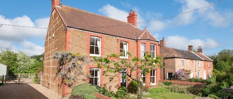 Front of Manningham House with our drive on the left of the picture.  