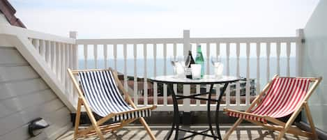 Balcony and Out To Sea