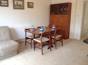 The spacious dining area