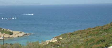 The sea view from the apartment