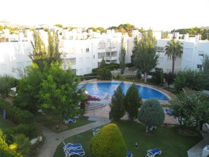 View of our apartment and pool