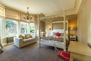 Hobbs - orginal master bedroom with king-sized four-poster. First floor front
