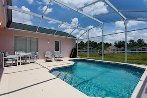 Sunny pool deck
