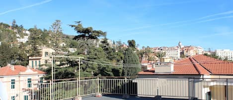 View from the roof of the building towards the old town