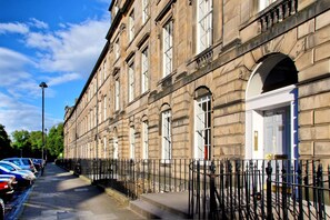 The beautiful symmetry of Edinburgh's New town  is at its best in our street