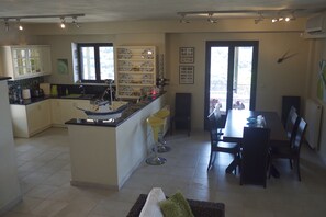 Kitchen and dining area