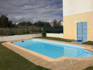 Piscine vu d'en bas