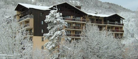 Ski apartments in winter