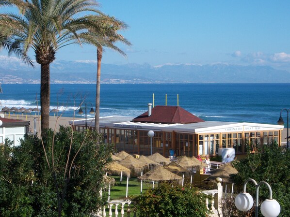 View from balcony towards Malaga bay