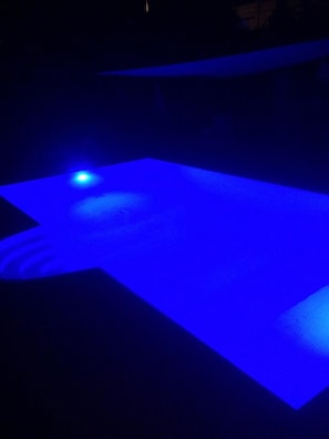 Pool @ night with Blue lights
