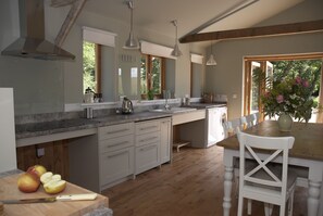 Alder Barn Kitchen and Living Area