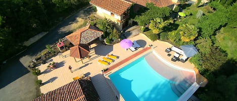 Marciac by drone from our villa