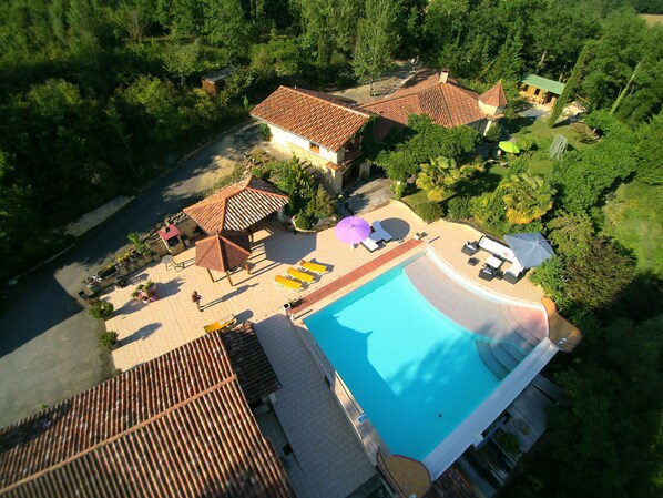 Marciac by drone from our villa