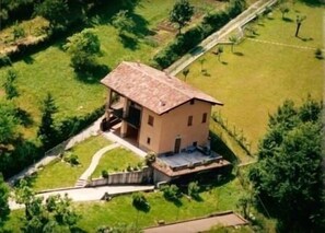 Aerial view of Villa “Le Fontanelle”