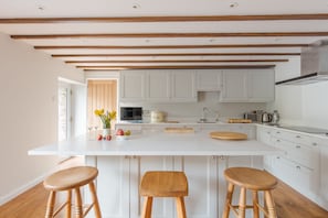 Kitchen Area new for 2020 with Quartz tops and large island