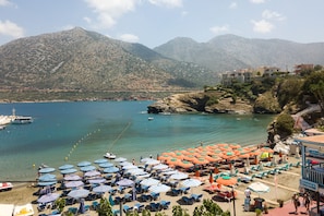 An aspect of the organised beach right in front of the house.