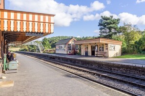 Beach Retreat, Weybourne: Weybourne is the only intermediate station on the North Norfolk Railway and has been carefully restored to its original condition